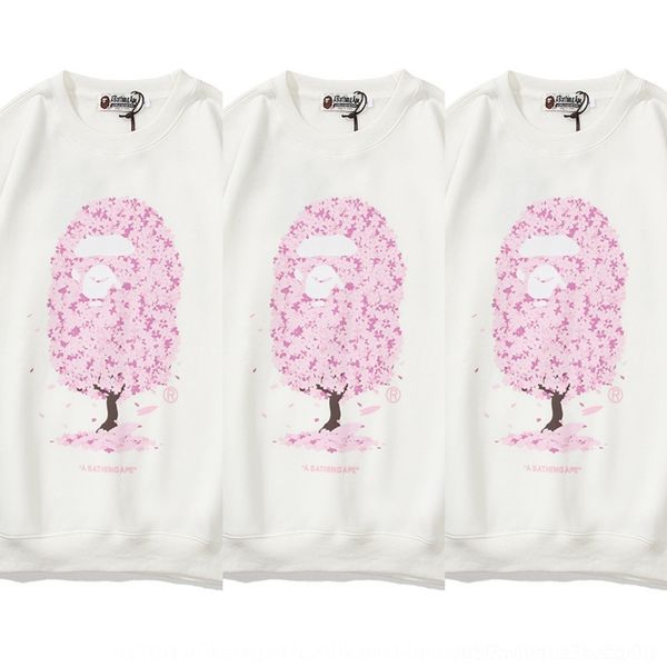 

hyybv 2020 autumn and sweater trendy winter new velvet pullover cherry shirt pullover brand pink base blossom sweater tx4gs, Black