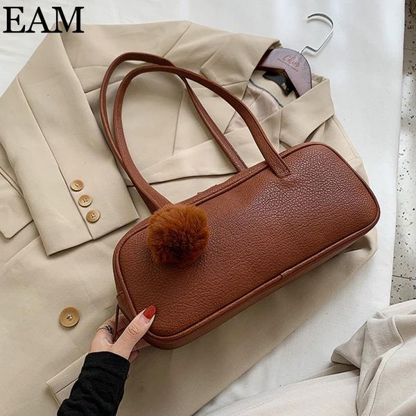 

eam] большая кожа pu crossbody сумка для женщин 2020 trend сплошного цвета плечо сумки женского lux lady hand bag 8a252