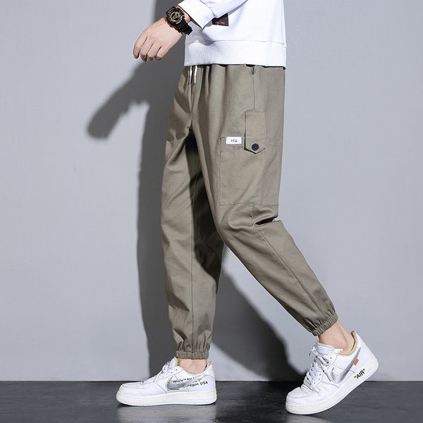 

2021 new spring black autumn green fashionable runners sweatpants male sweat pants 6edf