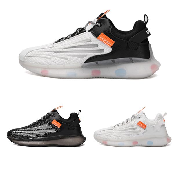 

soft bottom breathable men outdoor shoes tripe white black three colors mens walking shoes trainers zapatos trend fashion chaussures 40-45