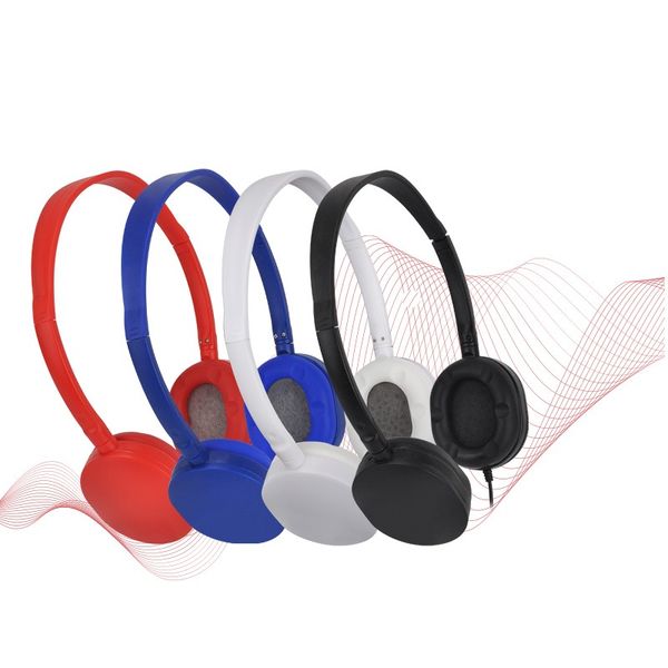 

over-ear headphones headset head phones mobile accessories 3.5mm stereo port headband style diposable customized airline headphone