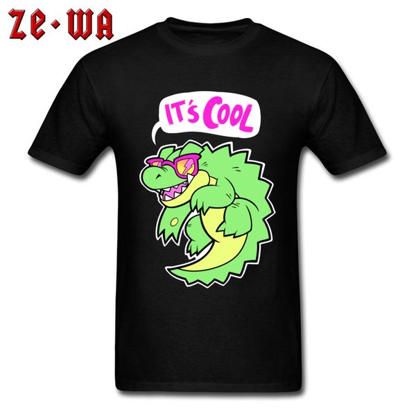 

hey its cool t shirt glasses dinosaur print t shirt summer short sleeve funny cartoon tees custom sport hooded sweatshirt hoodie