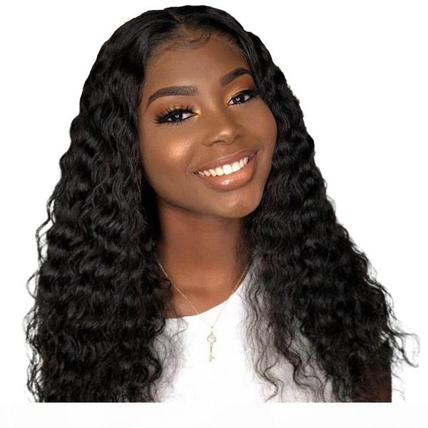 

360 full lace human hair wigs peruvian water wave preplucked virgin human hair full lace 360 wig for black women with baby hair, Black;brown