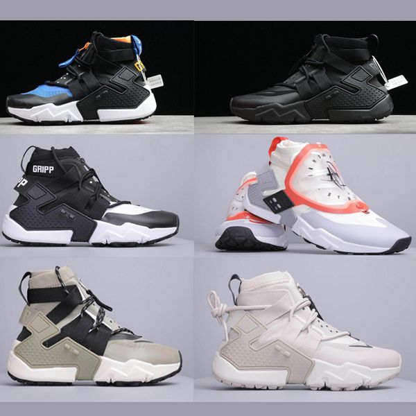 

new huarache gripp qs sail olive trainers for mens basketball shoes sneakers mens designer sneakers male huraches running shoes man jogging, Black