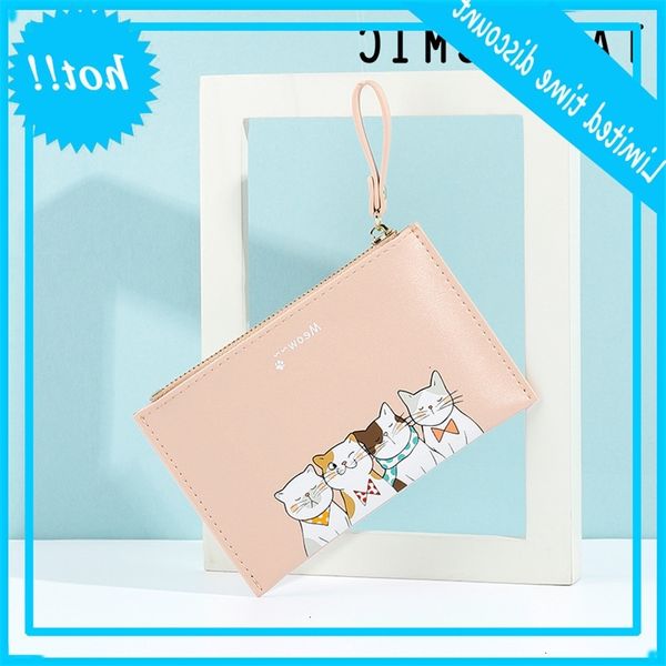 

yueqiankai new japanese small women's pu coin bank card bag creative cute cartoon zero wallet, Red;black