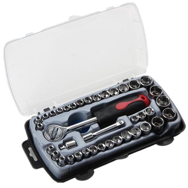 

ремонт jewii 40pcs автомобилей набор инструментов t-ключ рукав 1/4" 3/8" рукав 4-13mm ремонт автомобилей мотоциклов шины ручной инструмент