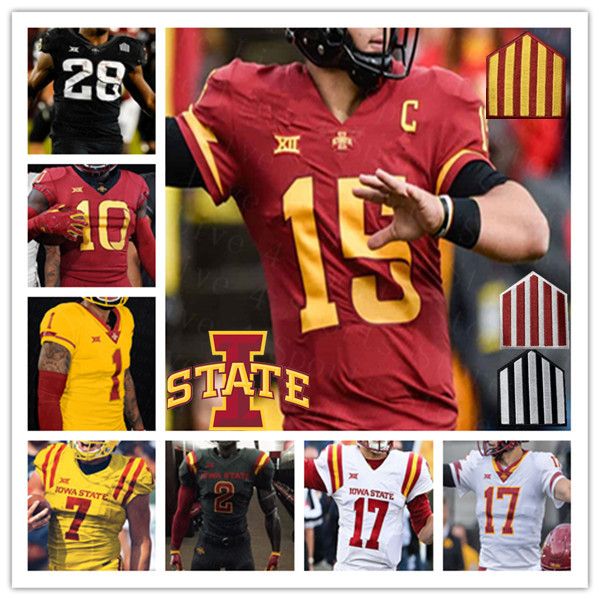 

Ncaa College Iowa State Cyclones Football Jersey Rocco Becht Brock Purdy Cartevious Norton Jaylin Noel Jayden Higgins Beau Freyler Myles Purchase Bacon Abu Sama III, Men red
