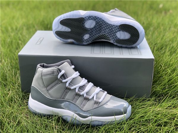 

new 11 25th year anniversary 72-10 air gamma blue cool grey columbia high black metallic silver 11s mens basketball shoes sneakers us 7-13