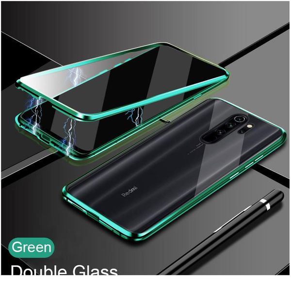 

360 metal magnetic double sided case for xiaomi redmi note 9 pro 9s 8t 7 pro redmi 9 8 8a jllubv