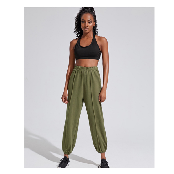 

women's new solid color high waist yoga pants training fitness sports capris green quick drying breathable running pants, White;red