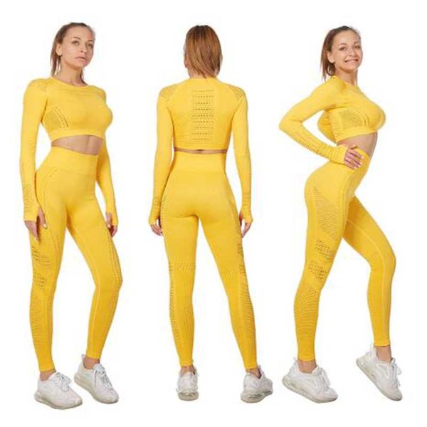 

yoga outfits huan wei tight fit sweat two piece pants set women, White;red