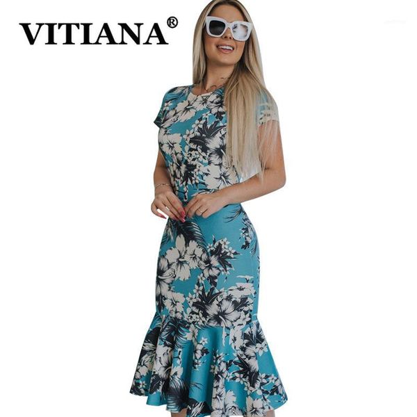 

vitiana women party bodycon dress summer 2020 female print short sleeve ruffles pleated dresses ladies streetwear vestidos1, White;black