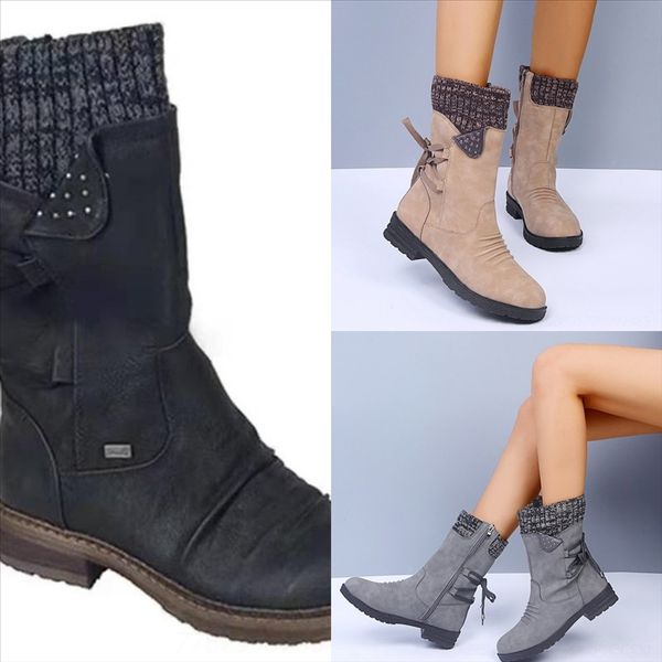 

gowk doratasia winter nightclub female milanao boot heels stiletto leopard thinover the knee women's boots high, Black