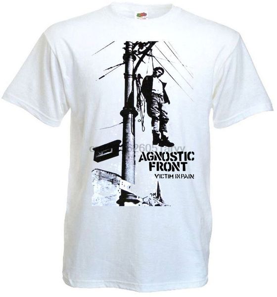 

agnostic front victim of pain v2 t shirt white hardcore punk all sizes s 3xl men t shirt tees custom tee sport hooded sweatshirt hoodie