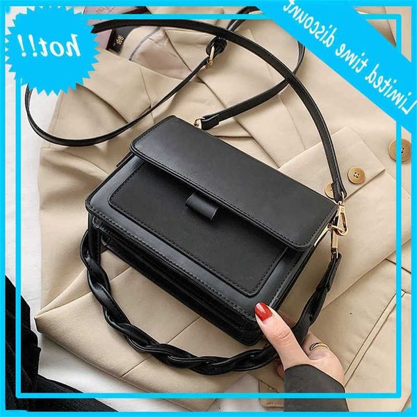 

classic designer branded small pu leather flap bag crossbody bags for women 2021 new trend shoulder handbags trending handbag