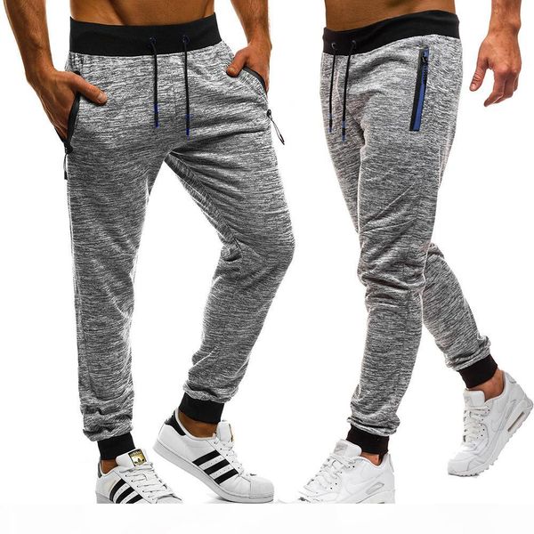 

brand men pants hip hop harem joggers pants 2019 male trousers mens joggers pants sweatpants mens joggers, Black