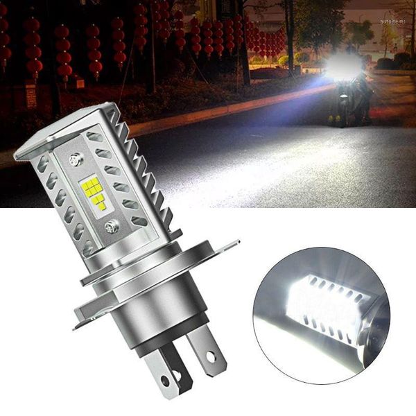 

h4 15w csp 9smd led motorcycle headlight bulb hid hi/low beam 1600lm high power u1jf1