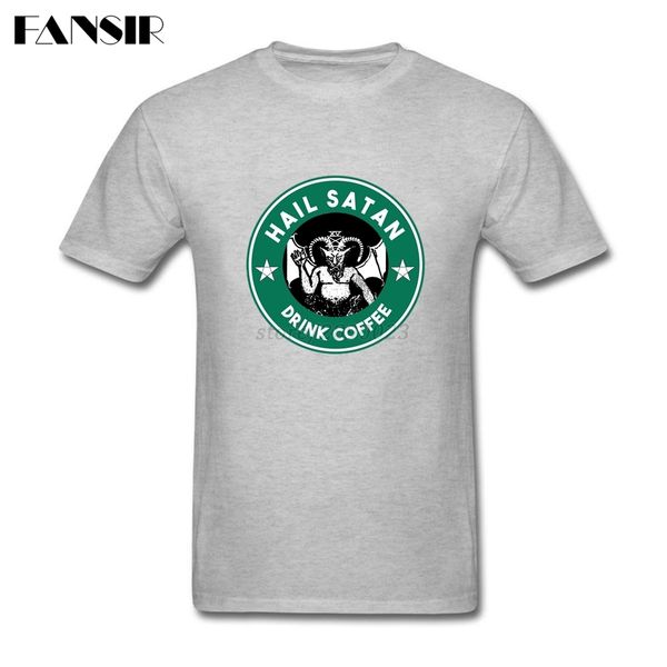 

sport new design tees shirt men 100% cotton short sleeve hail satan clothing men t-shirts