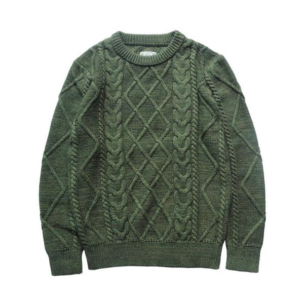 

red aran jumper men's 100% cotton crew neck cable pattern knitted sweater, White;black