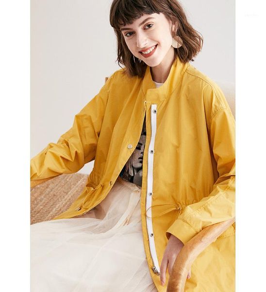 

pokwai women slim coats thin jacket long sleeve1, Black;brown