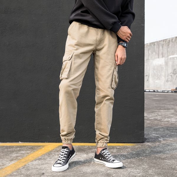 

thin new 2021 cargo of the black khaki men pants without spring army green 6y54