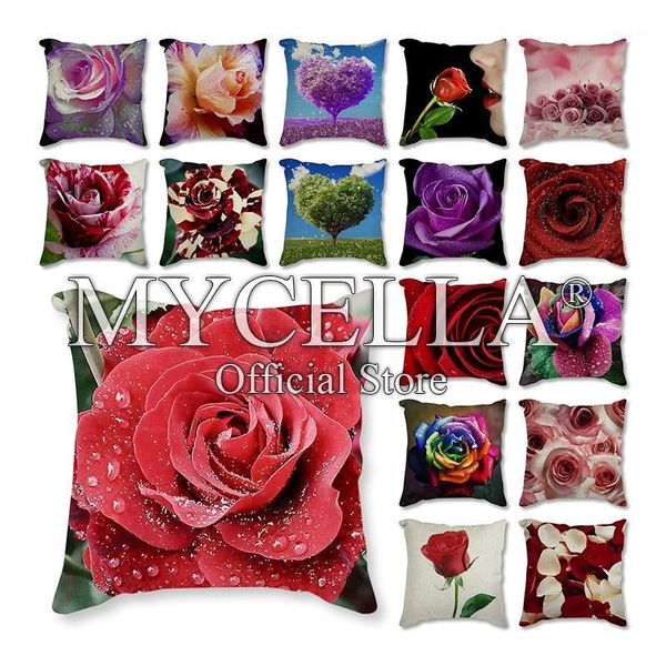 

cushion/decorative pillow affection flowers rose cotton linen cushion cover bohemia style home decorative pillows covers for sofa luxury pil