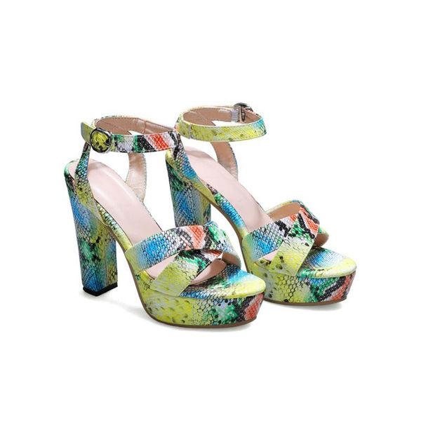 

ankle strap with buckle peep toe fish mouth stiletto high heels summer sandals chunky heels for women platform shoes, Black