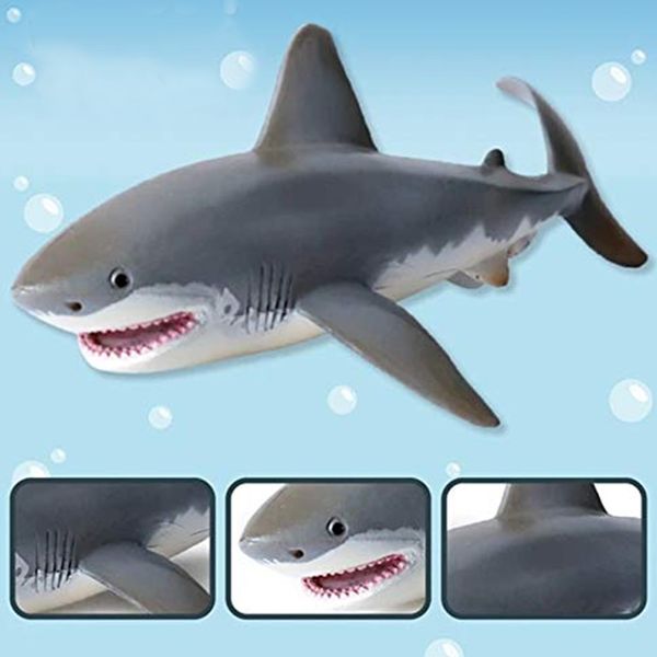 

savage oenux 1pcs sea life megalodon whale shark модель фигурка пвх ocean marine животные обучающей коллекция игрушки kid подарки 26см