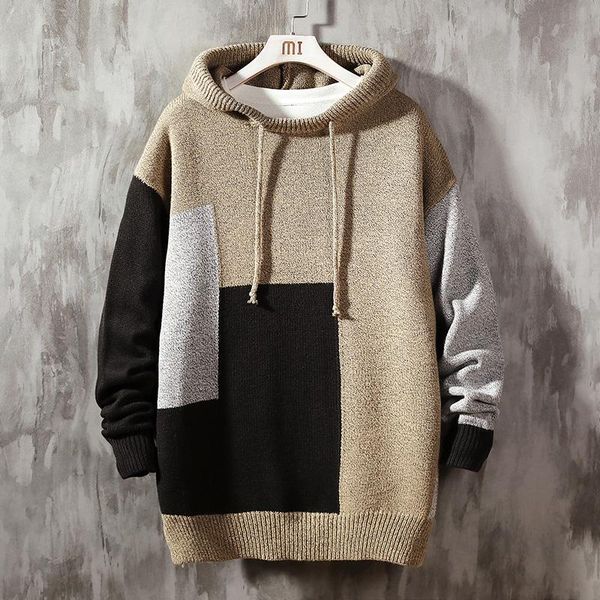

men's sweaters spring autumn winter clothes 2020 pull oversize -4xl 5xl korea style casual standard pullovers, White;black