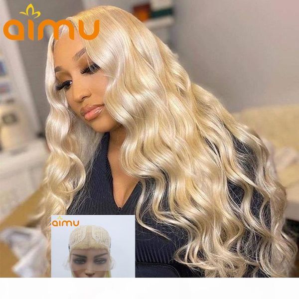 

613 blonde body wave 150% lace front wigs middle part 13x1 hd transparent lace wig for black women glueless preplucked, Black;brown