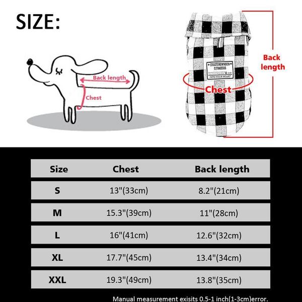 

winter dog clothes soft plaid chihuahua pug french bulldog clothes pet puppy clothing jacket for small medium dogs cost jllfjw