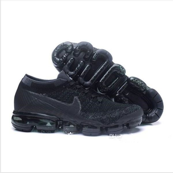 

mÃ¡x 2018 atmospheric cushion wholesale running shoes new man react sneakers woman fashion trainers sports shoe discount, Black