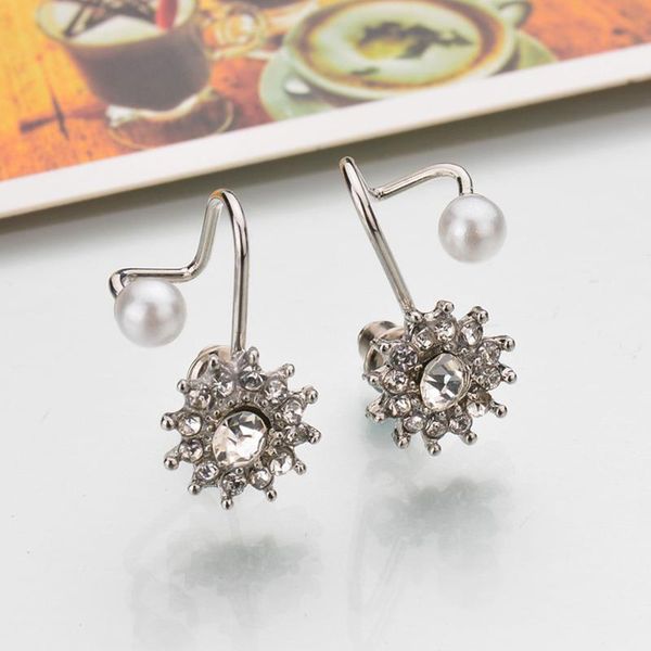 

rhinestone снежинка циркон серьги подарки для девочек small cute кристалл себе серьги цвета серебра ювелирные изделия серьги er200093 jllsfu, Golden