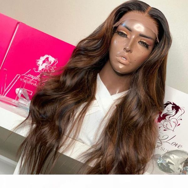 

maylaysia highlight silk base lace front human hair wigs with baby hair 180density pre plucked 360 lace wigs wavy remy for women, Black;brown