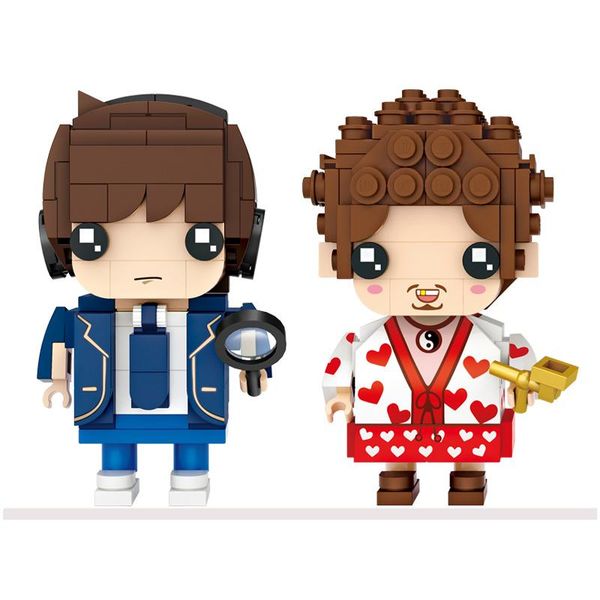 

loz малые частицы строительство блоки chinatown детектив 3 brickheadz limited joint building block doll собранный игрушка для подарков bbywx