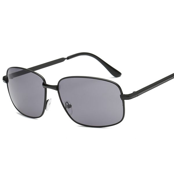 

new fashion men's metal box uv proof driving sunglasses, White;black