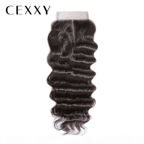 

onecut hair natural wave 4x4 p brazilian remy hair natural color 4x4 lace closure 100% human hair, Black