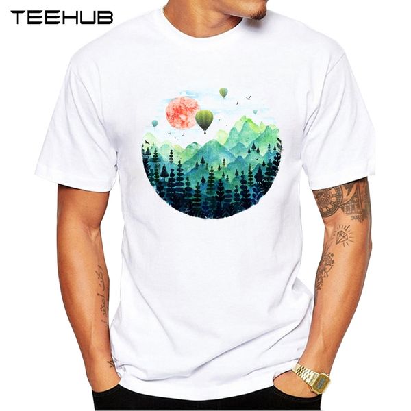 

new arrivals teehub cool men's fashion round scape design t-shirt short sleeve o-neck hipster tee sport hooded sweatshirt hoodie