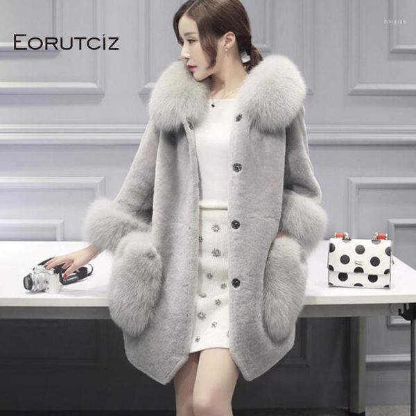 

winter long velvet faux fur coat plus size 3xl jacket women thick warm vintage streetwear autumn hoodie outerwear lm0741, Black