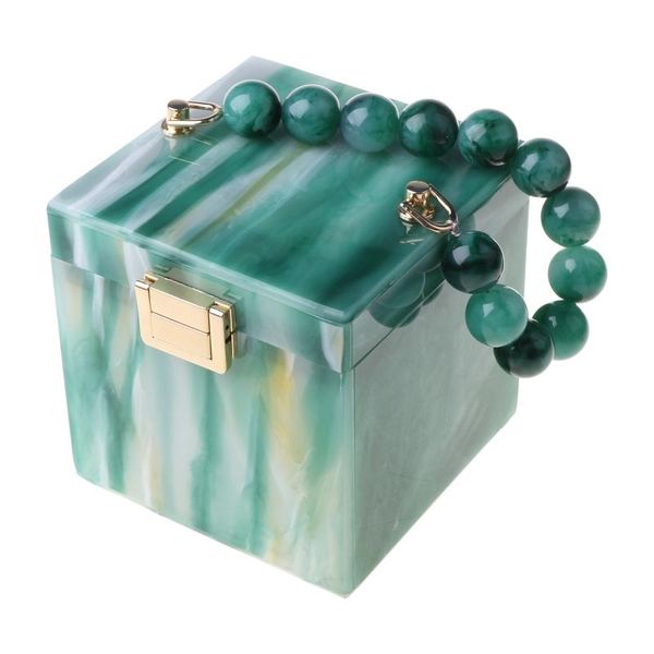 

gift box shape women acrylic party clutch evening tote wedding handbag purse 20ca
