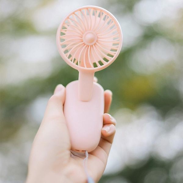 

usb mini fan mobile phone clip fan portable outdoor handheld portablefan with lanyard(pink)