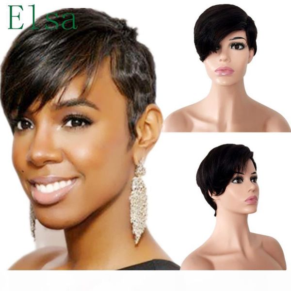 

малазийский естественного цвет волос бразильского виргинских волос короткого боб прямой полный шнурок wiglace переднего париком бесплатной д, Black;brown