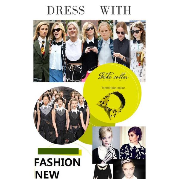 

ladies white lace fake collar women detachable collars for women vintage black false collar shirt nep kraagje blouse qyllyl, Blue;red