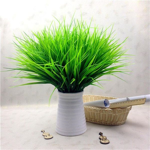 

decorative flowers & wreaths 7 branches /1pc artificial plastic grass plant fake flower wedding arrangement christmas home decoration1