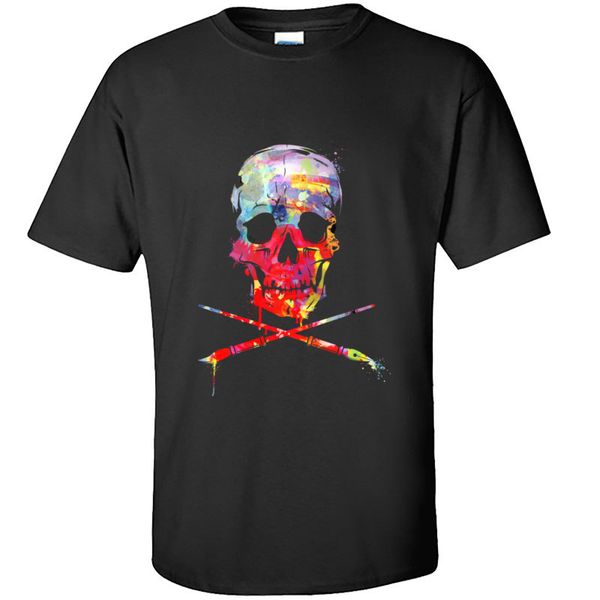 

artskull watercolor skull drawing mode tees skull geek autumn winter new swea 3d printed european hooded sweatshirt hoodie men t shirt