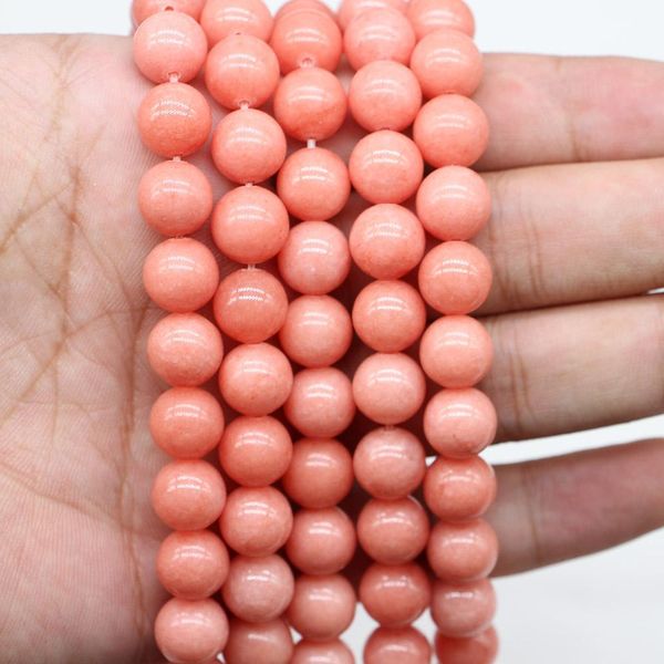 

1strand lot 4 6 8 10 12 mm natural stone orange bead round loose spacer beads for jewelry making findings diy necklace h bbyaqe