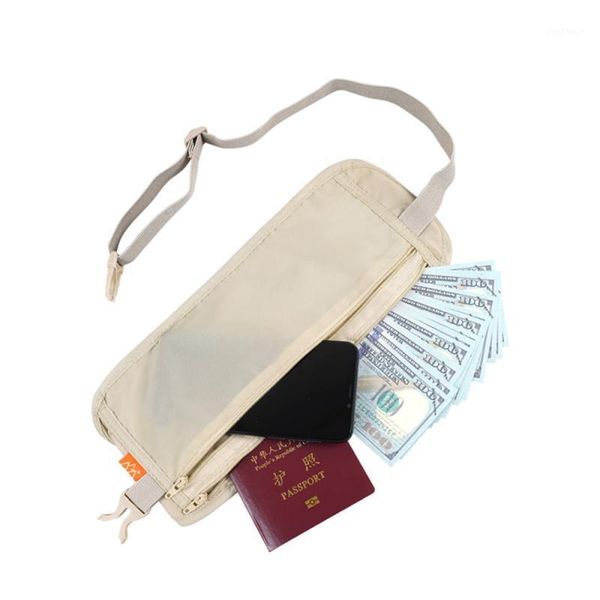 

outdoor bags camping sports running close pockets travel anti-theft wallet invisible passport bag multi-function document package1