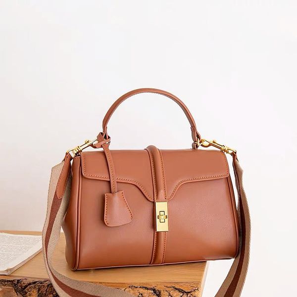 

shoulder bags women genuine leather handbag leisure large capacity platinum bag fashion crossbody lady cowhide
