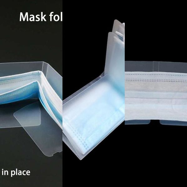 

storage mask box dust foldable mask disposable face keeper holder pm2.5 mouth face mask storage clip cartoon accessories ljja3892w9w5