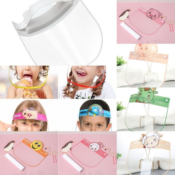 

children cartoon face shield anti fog isolation full protective mask transparent pet protection splash droplets head cover kid gi gix3#